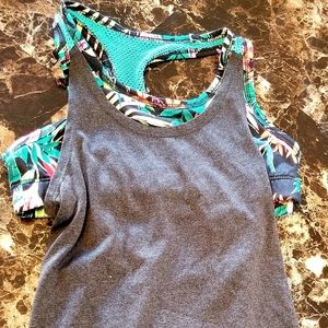 Girls Old Navy 2-in-1 Sports Bra Tank